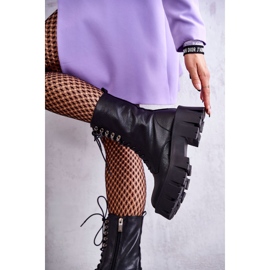 Lämpimät nahkasaappaat GOE KK2N4013 Musta 2