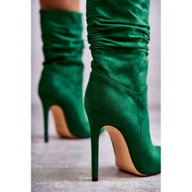 FS1 Naisten ryppyiset saappaat Green Laguna vihreä 2