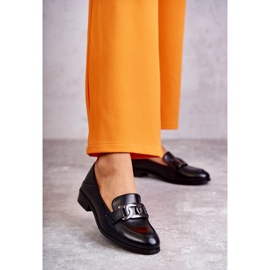 Vinceza Muodikkaat nahkaiset loaferit, musta trine 1