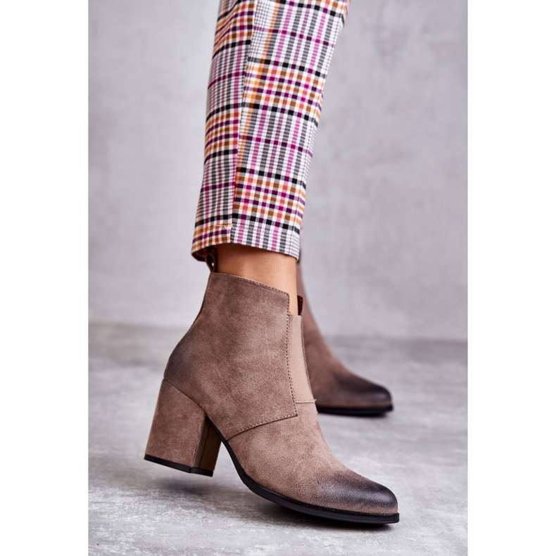 PL4 Klassiset mokkanahkaiset saappaat La.Fi 260035DTA-SU Beige 1