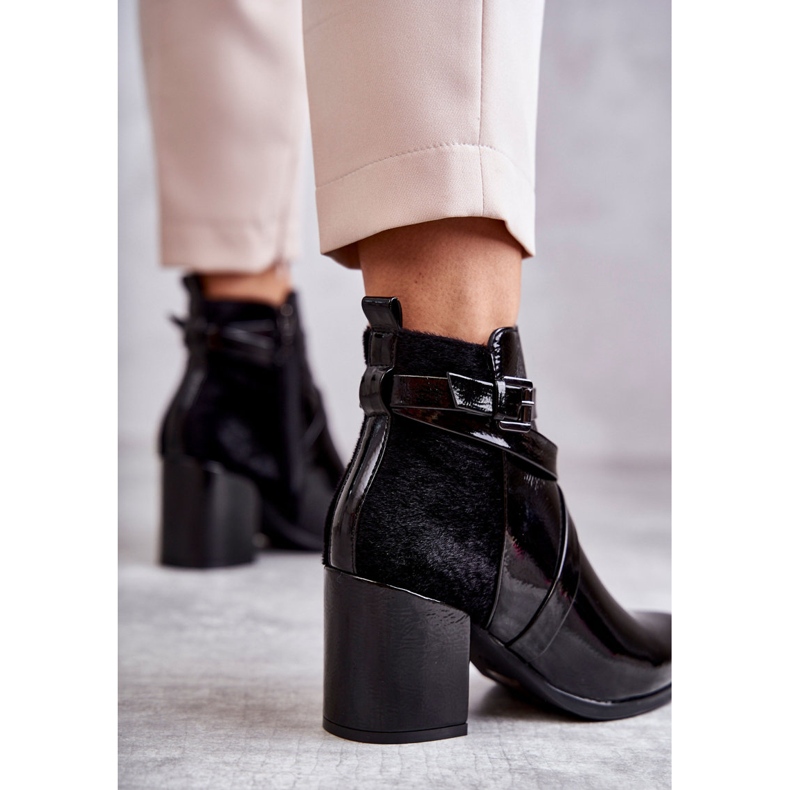 PL4 Muodikkaat lakatut saappaat La.Fi 260037B-LA Musta 2