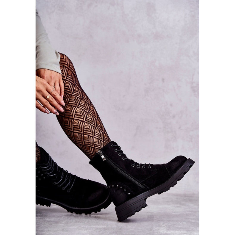 Mustat Palmiran mokkanahkaiset saappaat 2