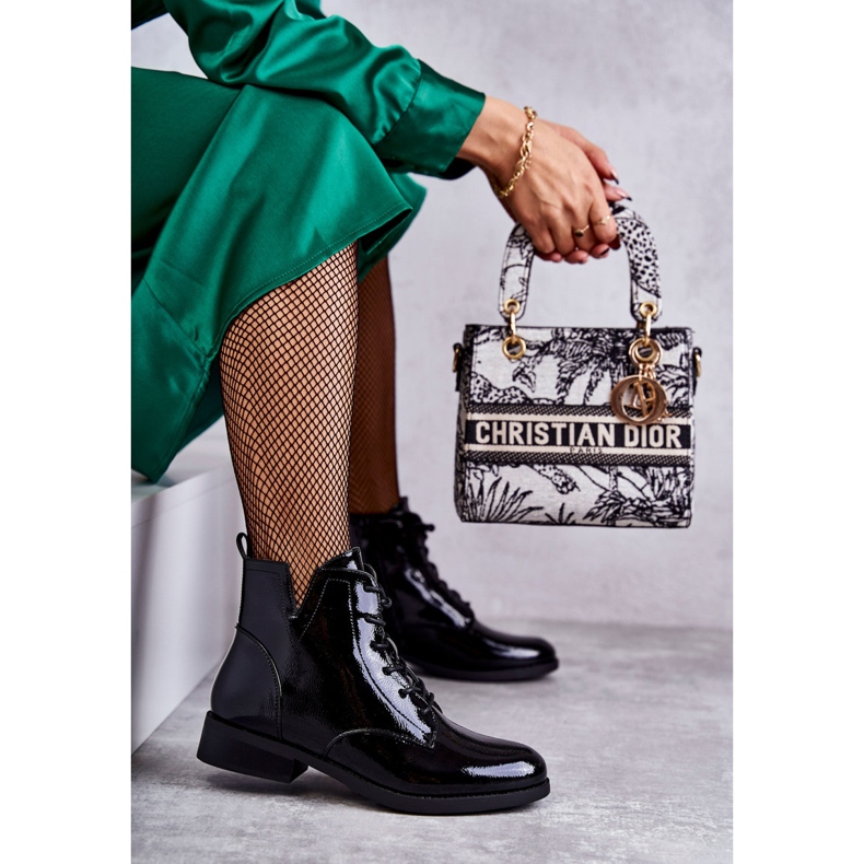 S.Barski Classic Lakatut Boots Naisten Jodhpur-saappaat Bello musta 2