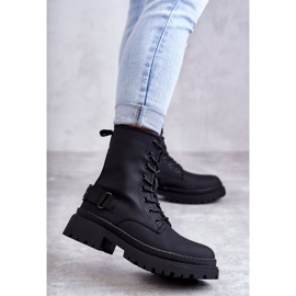 Naisten mustat lämpimät saappaat vetoketjulla Fabiola 1