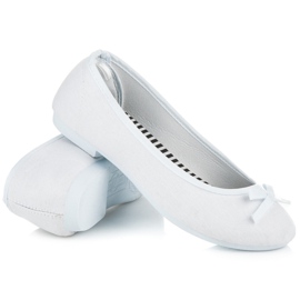 New Age Urheilulliset balerinat rusetilla valkoinen 1