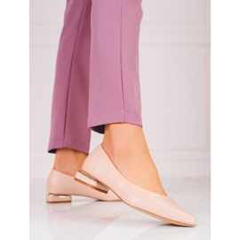 Naisten beige-korkoiset pumput Shelovet 1