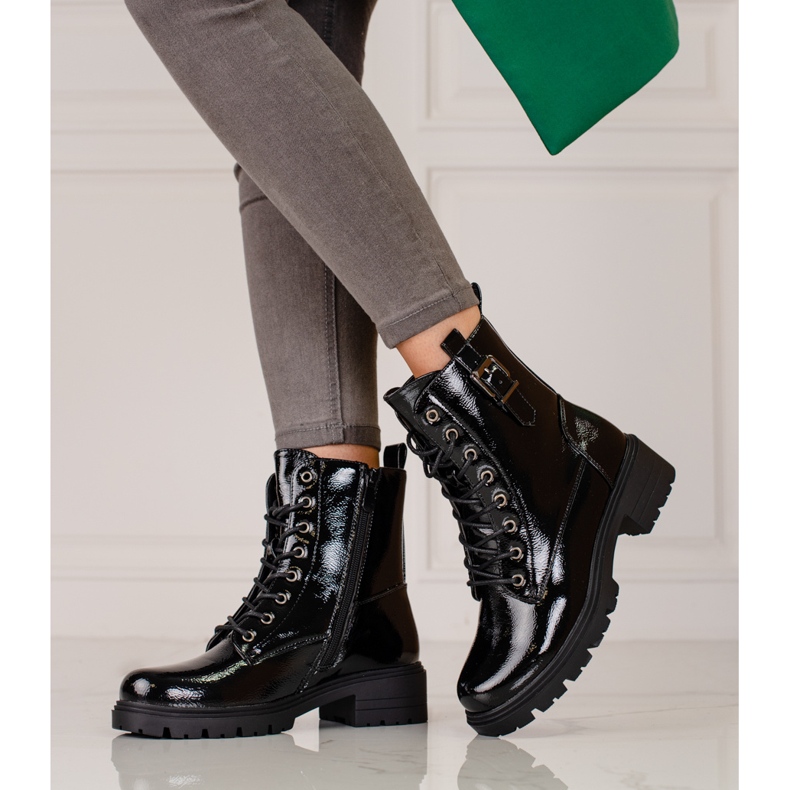 Naisten lakatut Vinceza-laukut musta 1