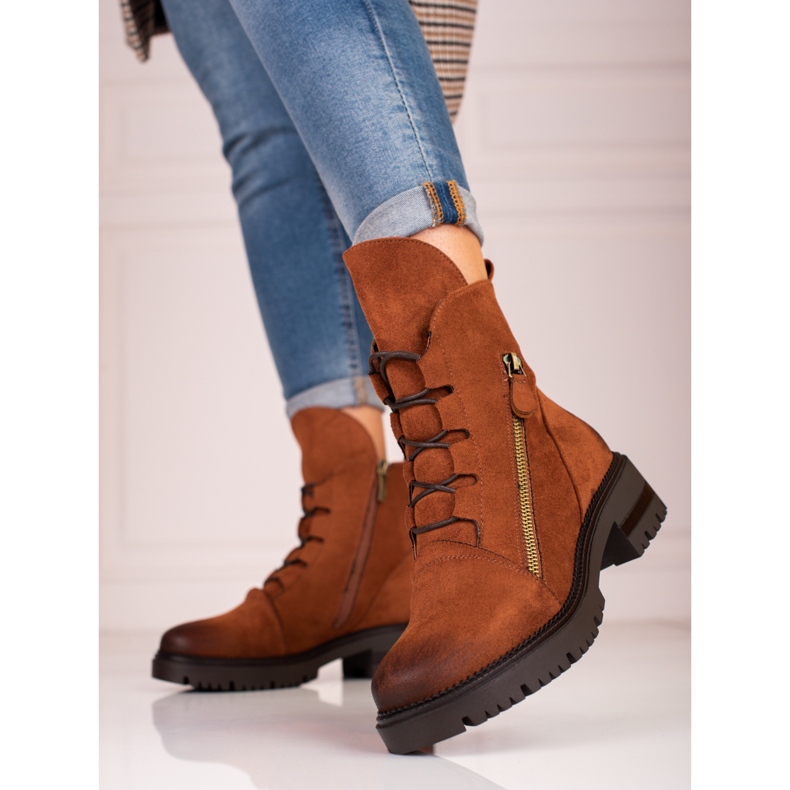 W. Potocki Potocki naisten mokkanahkalaukut ruskea 1