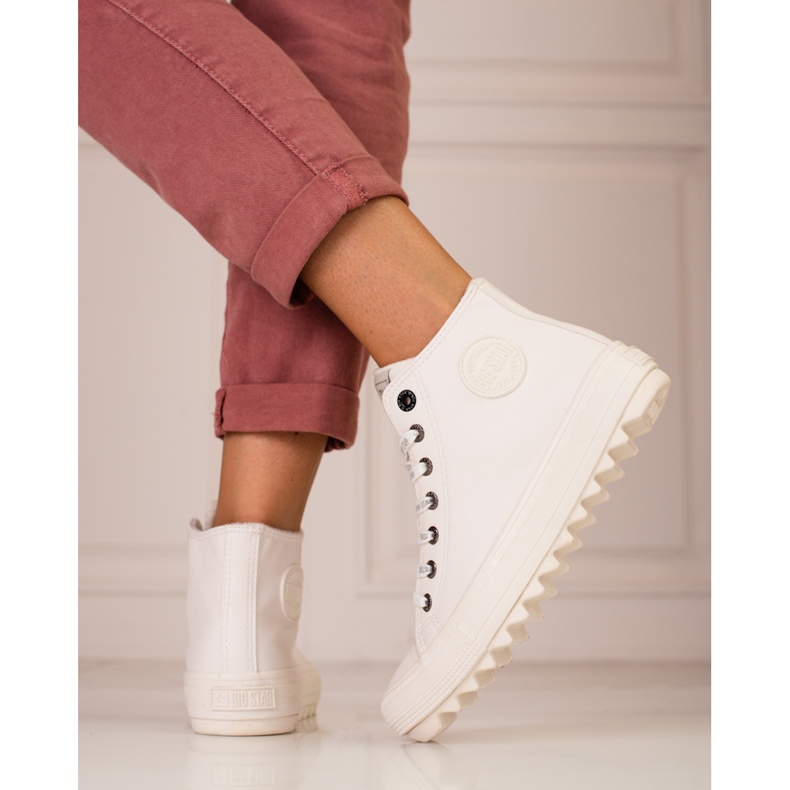 Naisten Big Star EE274108 tennarit valkoinen 1