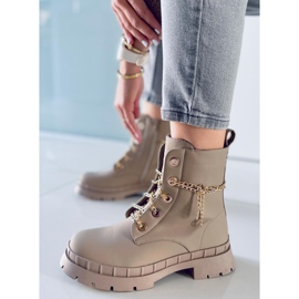 Pyöreitä saappaat Lohan Apricot beige 1