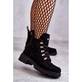 S.Barski Klassiset naisten mokkanahkaiset Telma-saappaat musta 1