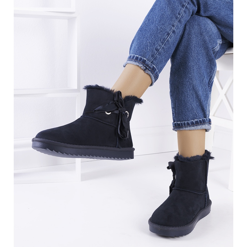 Tummansiniset lumisaappaat Lachance-rusetilla laivastonsininen 1