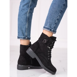 Naisten työntekijät ekologisesta Shelovet mokkanahkasta musta 1