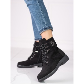 Naisten työntekijät ekologisesta Shelovet mokkanahkasta musta 2