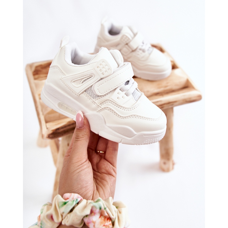 FR1 Lasten nahkaiset urheilukengät Valkoinen Marisa 1