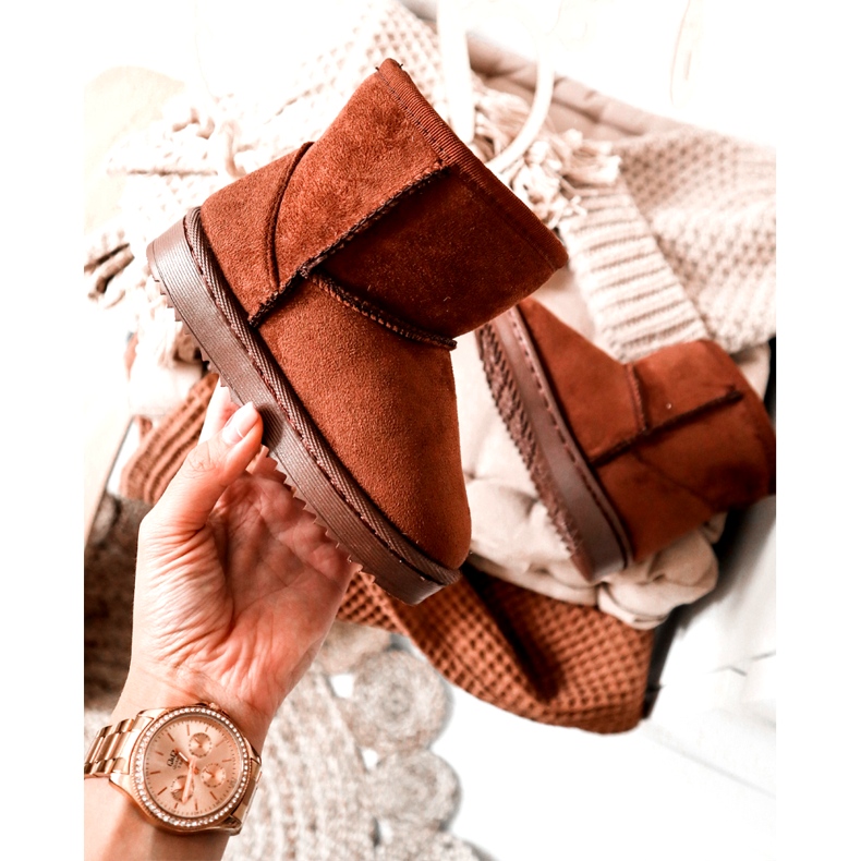 FR1 Lasten lämpimät saappaat Lumisaappaat Ruskea 1