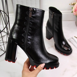 Mustat Filippo naisten saappaat tolppaan 2