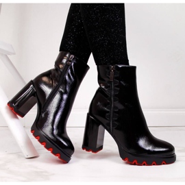 Mustat Filippo naisten saappaat tolppaan 1