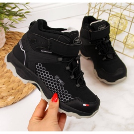 Poikien mustat vedenpitävät American Club -lumikengät 1