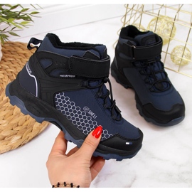 Poikien vedenpitävät American Clubin laivastonsiniset lumisaappaat sininen 1