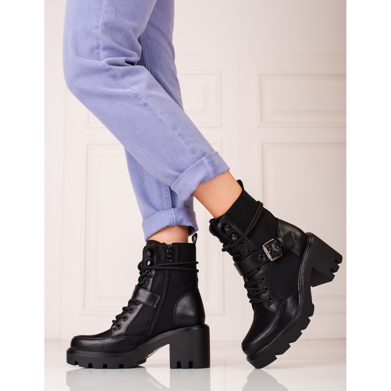 Mustat Shelovet-korkokengät naisille 1