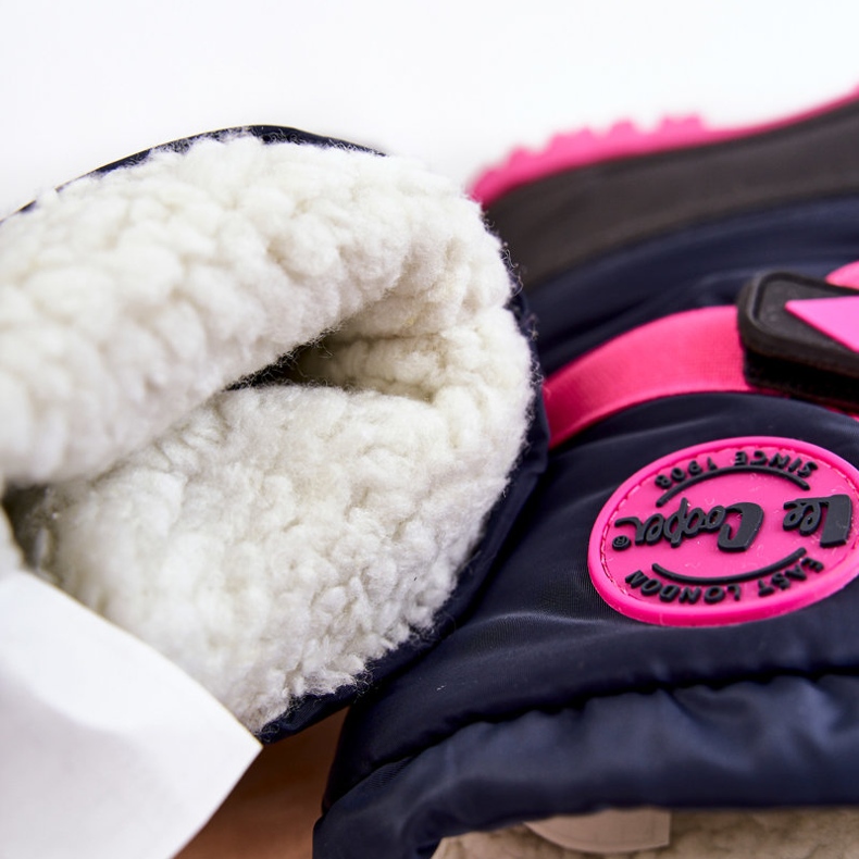 Lasten eristetyt lumisaappaat Lee Cooper LCJ-21-44-0522 Fuchsia musta tummansininen vaaleanpunainen 1
