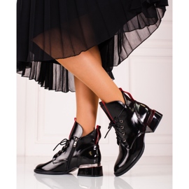 Tyylikkäät mustat naisten Shelovet-saappaat 2