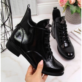 Naisten mustat eristetyt patentoidut Filippo-saappaat 2