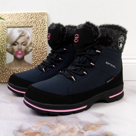 Tyttöjen American Club laivastonsiniset vedenpitävät lumisaappaat sininen 2