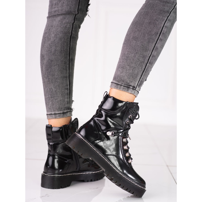 Shelovet naisten työntekijät nyörityksillä musta 1