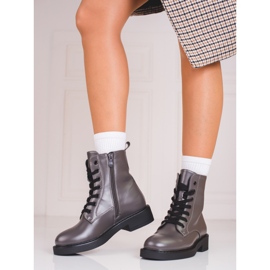 Harmaa Shelovet naisten laukku metallinen kiilto 1