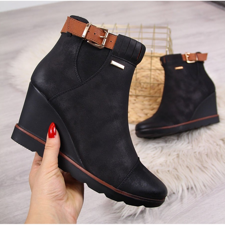 Mustat Mustat Filippo wedge-lenkkarit 1