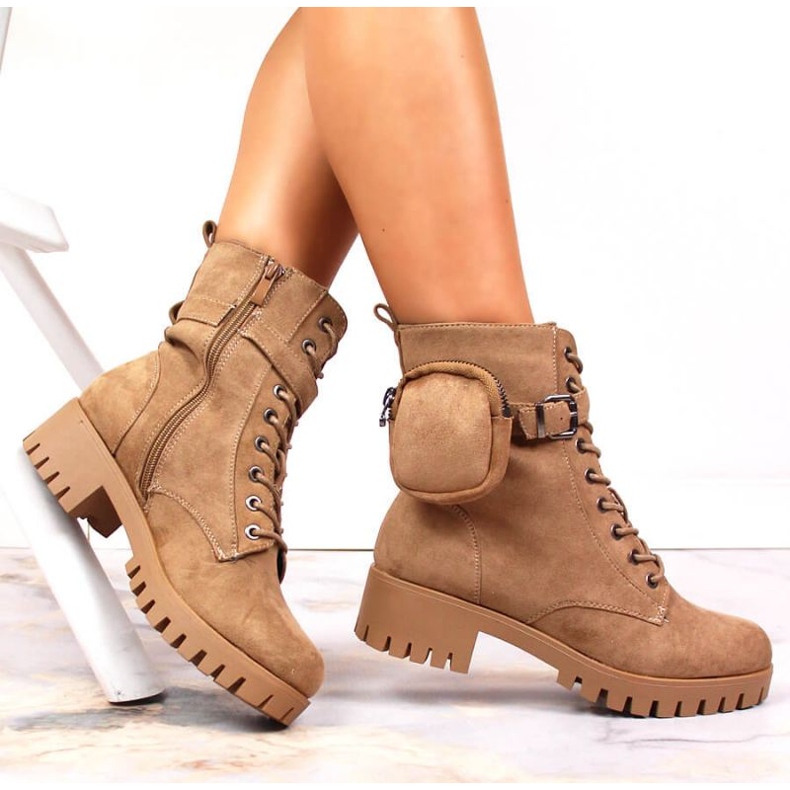 Trappers taskulla, eristetty mokkanahka Jezzi W JEZ370 beige 1