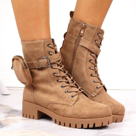 Trappers taskulla, eristetty mokkanahka Jezzi W JEZ370 beige 2