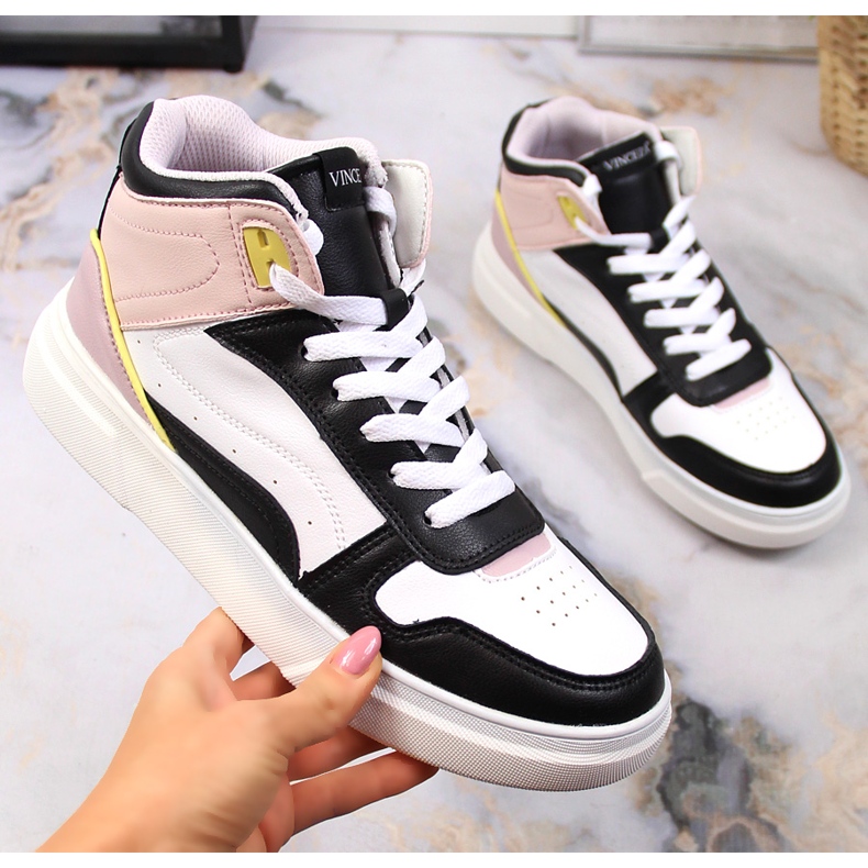 Moniväriset Vinceza-korkeat lenkkarit valkoinen monivärinen 1