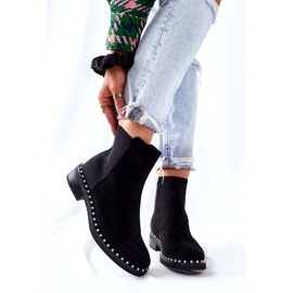 PG1 Mokkasaappaat Chelsea saappaat helmillä musta Jilanna 8335 BLK 3