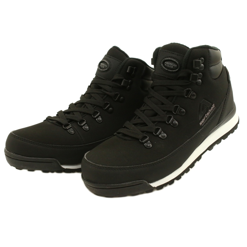 American Club Amerikkalaiset vaellustalvisaappaat WT61-kalvolla Musta 2