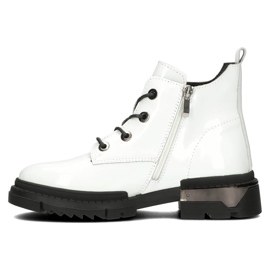 Filippo DBT4173 Eristetyt Patenttisaappaat, Valkoinen 1