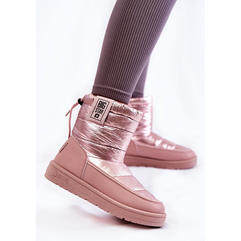 Naisten lumikengät Big Star II274119 Pinkki vaaleanpunainen 2