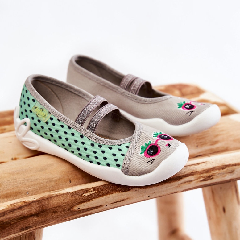 BEFADO S.A. Ballerina Befado Kittenin tossut 116X304 Vihreä-harmaa 1