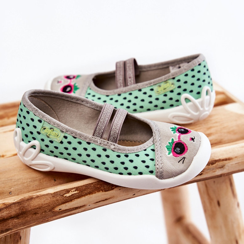 BEFADO S.A. Ballerina Befado Kittenin tossut 116X304 Vihreä-harmaa 2