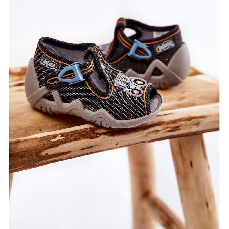 BEFADO S.A. Lasten sandaalit Papcie Befado Tractor 217P111 Tummanharmaa 2