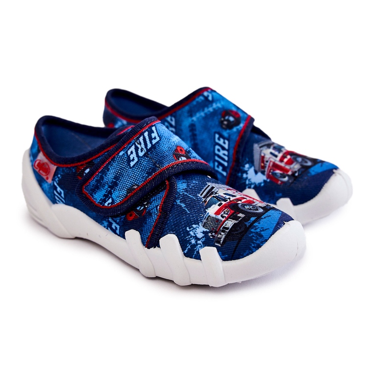 BEFADO S.A. Tossut Befado Velcro Firetruck 273X309 tummansininen laivastonsininen 1