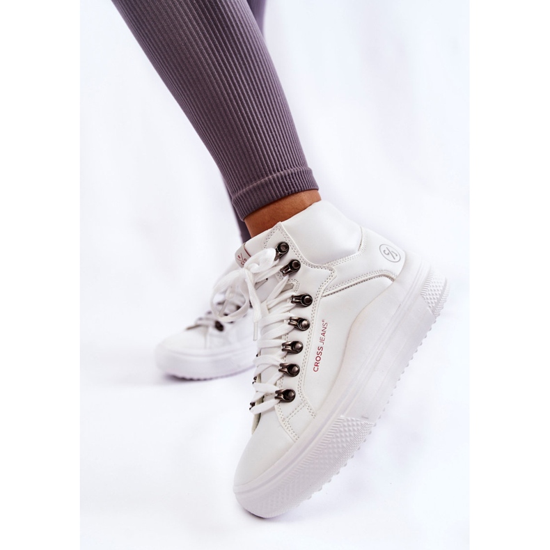 Cross Jeans Naisten High Tennarit Cross Farkut KK2R4028C Valkoinen 1