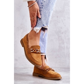 FB2 Naisten mokkanahkahousut ketjulla Camel Nolie ruskea 2