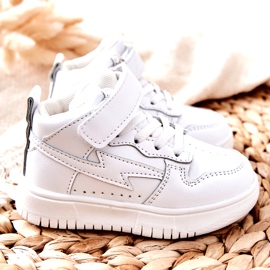 Lasten korkeat urheilukengät valkoiset valkoinen 2