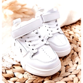 Lasten korkeat urheilukengät valkoiset valkoinen 1