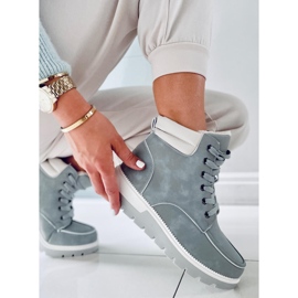 BM Germano L. GREY eristetyt saappaat harmaa 2