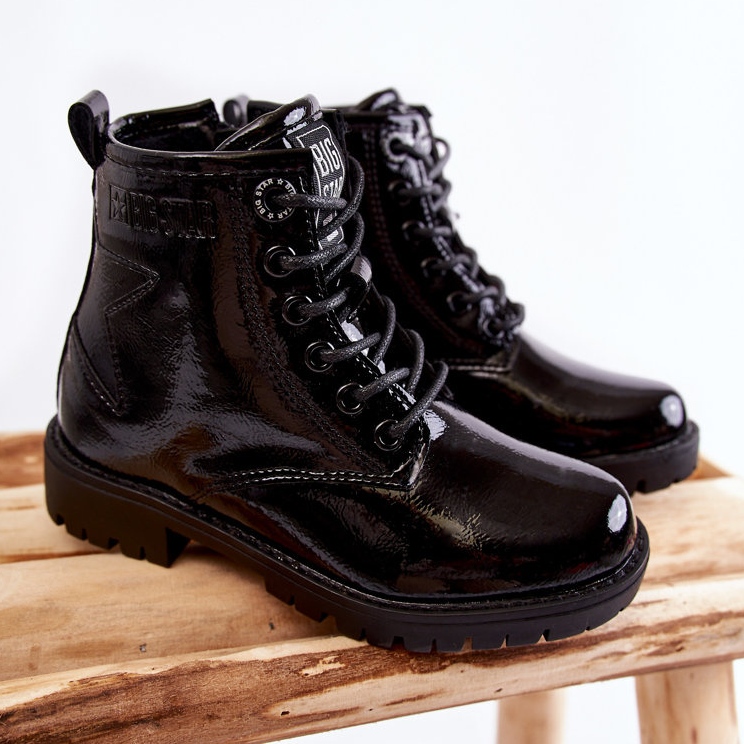 Lasten lakatut lämpimät saappaat Big Star II374045 musta 1