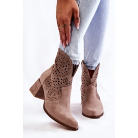 Harjakattoiset saappaat Lewski Shoes 3166 Cappucino ruskea 1